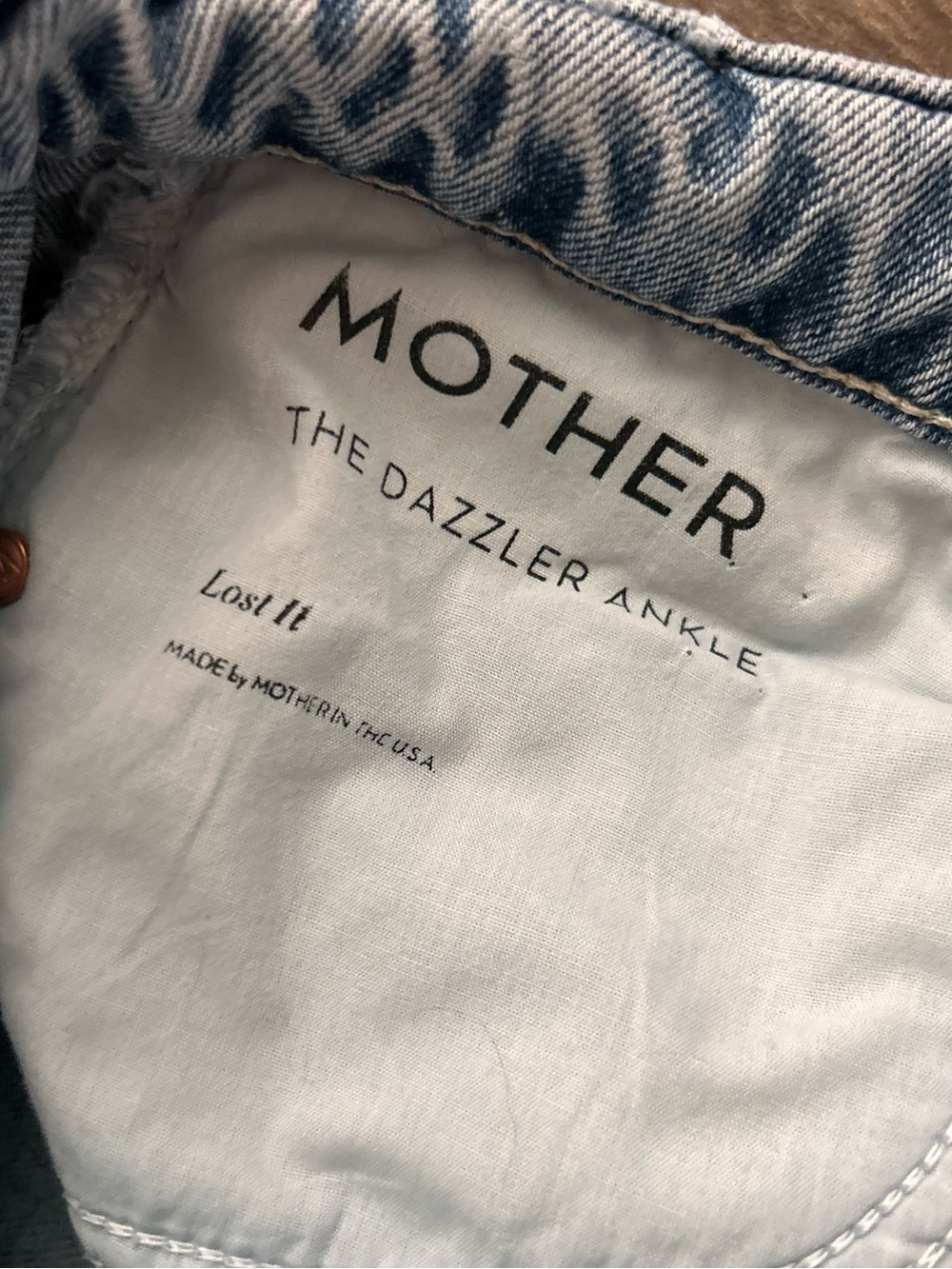 MOTHER Superior The Dazzler Ankle Jeans in Lost It Sz 26 - Picture 7 of 9